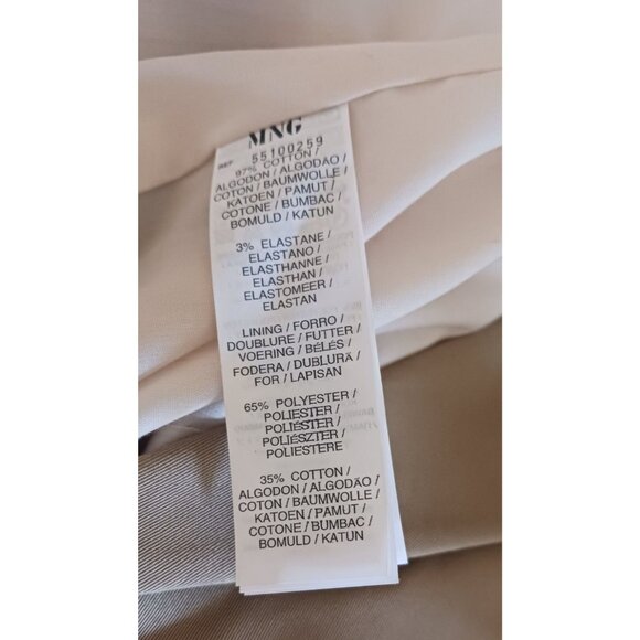 NWT Khaki Cotton Blend Jacket M Blazer Neutral Minimalist Preppy Old Money - Picture 7 of 8